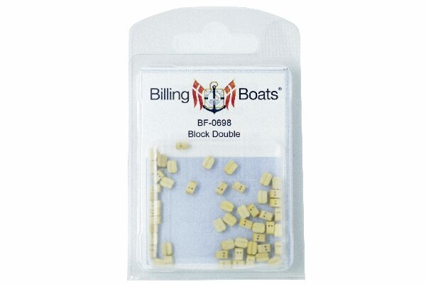 Wooden Block, Double 5mm (50)